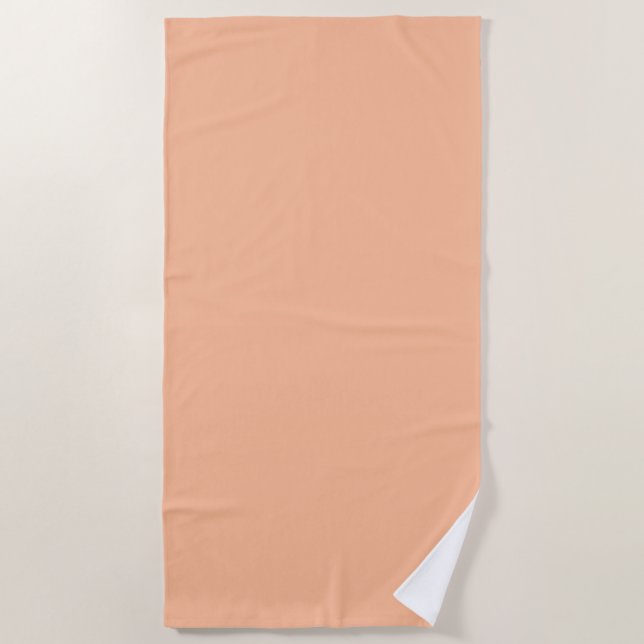 Peach Fuzz Is Beautiful And Desirable Beach Towel (Front)