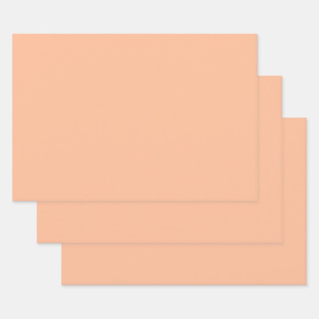 Peach Fuzz Is Beautiful And Desirable Wrapping Paper Sheet (Set)