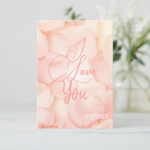 Peach Fuzz Minimalist Modern Rose Petal Valentines