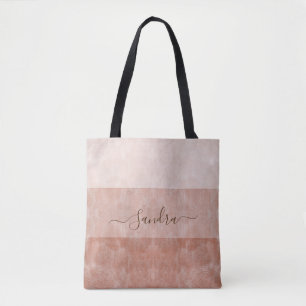 Peach Fuzz Personalized Bridesmaid Gifts Tote Bag