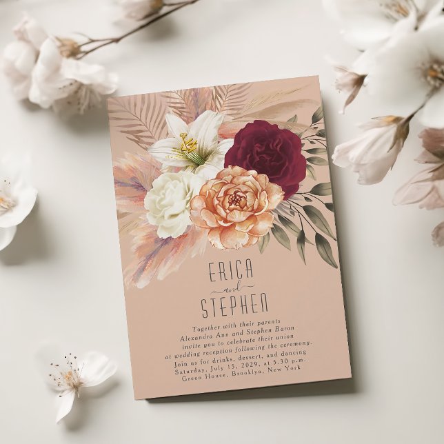 Peach Fuzz Reception-Only Invitation (Creator Uploaded)