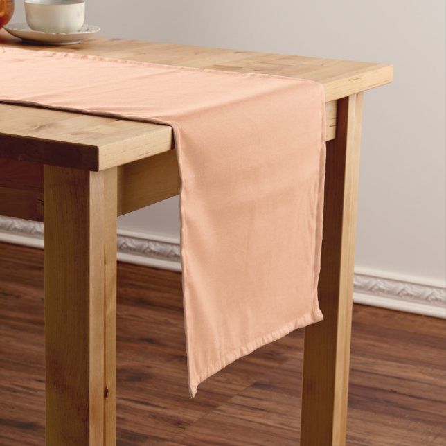 Peach Fuzz Solid Short Table Runner (In Situ)