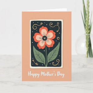 Peach Garden Mothers Day Card