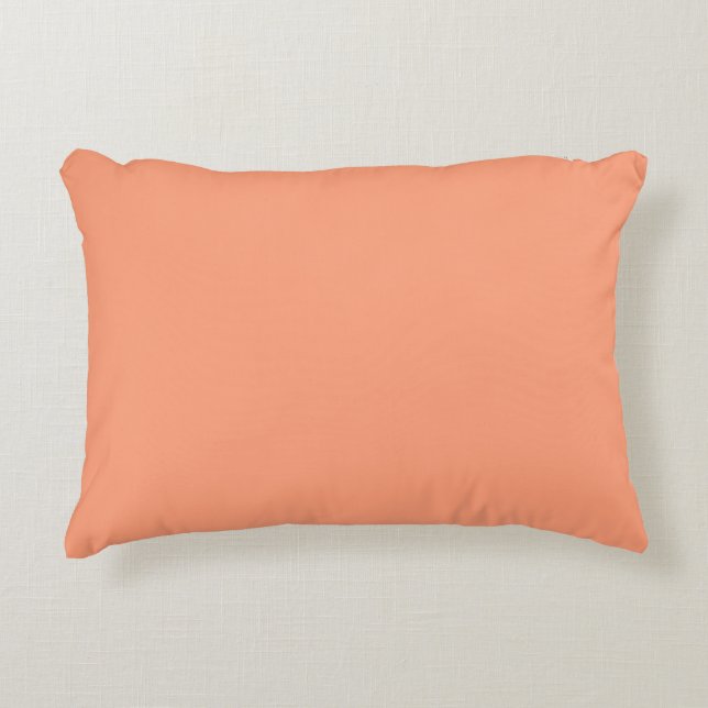 Peach Glow Red Palette Accent Pillow (Front)