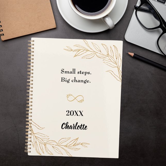 Peach gold foliage motivational quote 2026 (Créateur téléchargé)