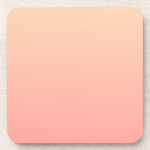 Peach Gradient Background Coaster