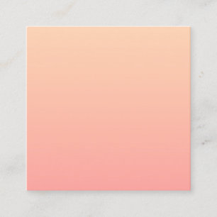 Peach Gradient Square Business Card