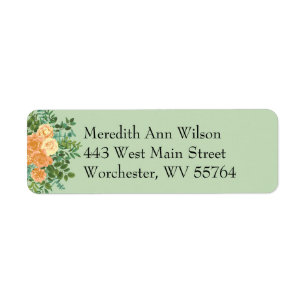 Peach Green Wedding Spring Pastel Floral