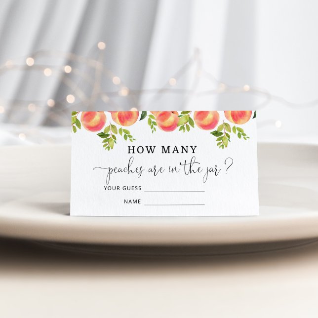 Peach guess how many peaches are in the jar enclosure card (Creator Uploaded)