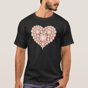 Peach Heart Gems T-Shirt