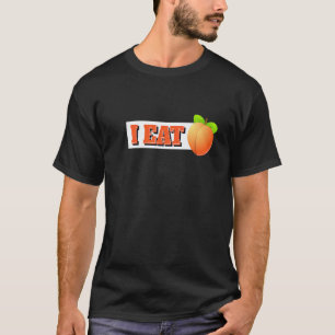 Peach I Eat I Fruit Veganer Vegan Fruits T-Shirt