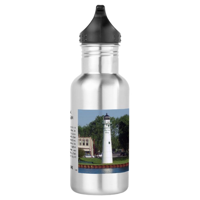Peach Island Rear Range Light water bottle (Right)