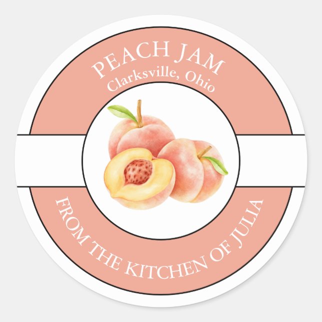Peach Jam Label  (Front)