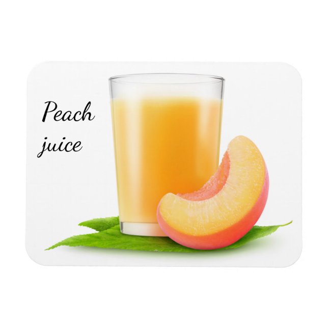 Peach juice magnet (Horizontal)