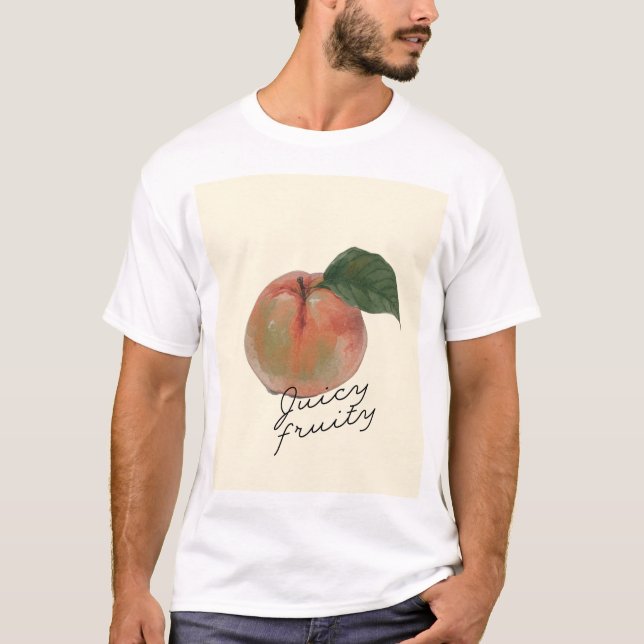 Peach ; Juicy & Fruity  T-Shirt (Front)