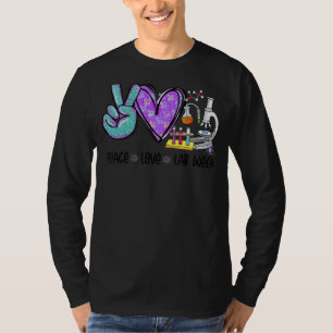 Peach Love Lab Week 2022 Laboratory Tech Technolog T-Shirt