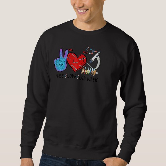 Peach Love Lab Week  Technologist Sweatshirt (Front)