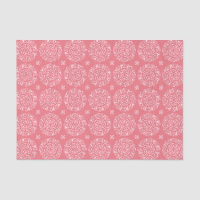 Peach Mandala Tissue Paper (Front)
