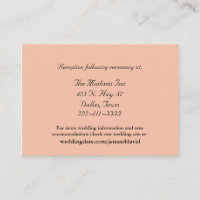 Peach Mariage cartes de boîtier