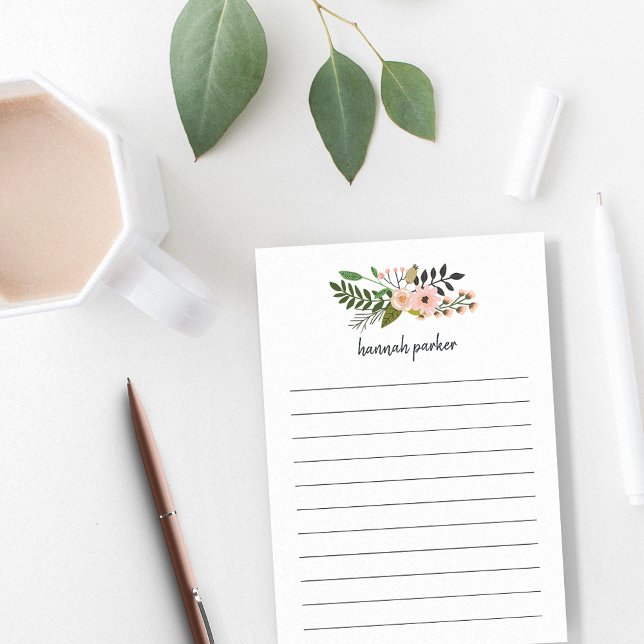 Peach Meadow| Personalized Lined Post-it Notes (Creator Uploaded)