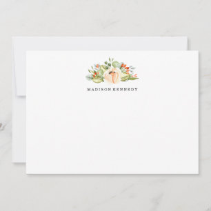Peach Meadow   Personalized Stationery Card