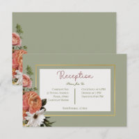 Peach Mimosa Blooms Floral Wedding Reception