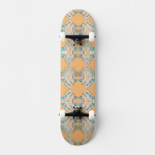 Peach Mirrored Waters Skateboard