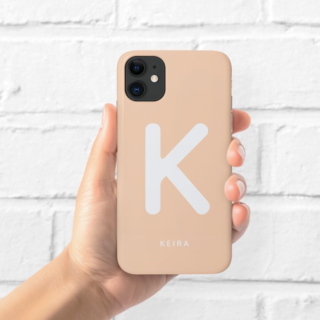 Peach Monogram Phone Case (Creator Uploaded)