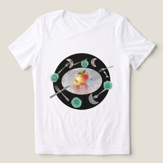 Peach & Moon Dinner Tee 🍑🌙 (Design Front)