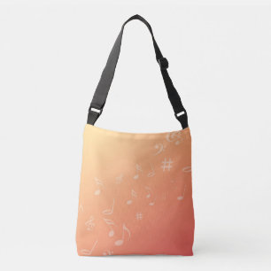Peach Music Crossbody Bag