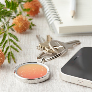 Peach Music Keychain