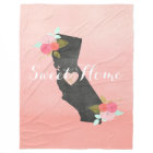Peach Ombre California State & Moveable Heart