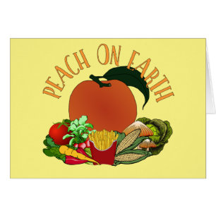 Peach on Earth Funny Christmas Pun