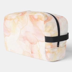 Peach Orange Blush Yellow Abstract Dopp Kit