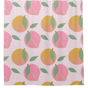 Peach Orange Fruit Pink Summer Pattern