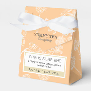 Peach Orange - Loose Leaf Tea Packaging Small Box