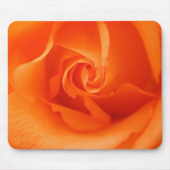 Peach Orange Rose Mouse Pad (Front)