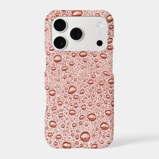 Peach orange water droplets