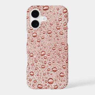 Peach orange water droplets