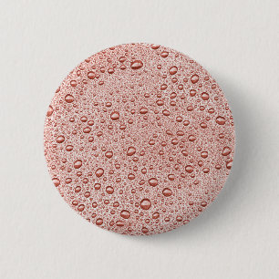 Peach orange water droplets 2 inch round button