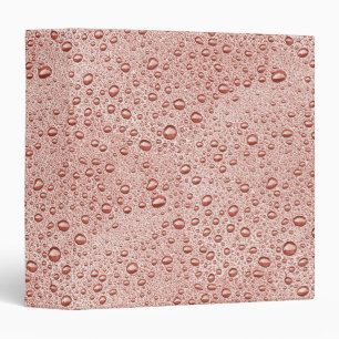 Peach orange water droplets binder