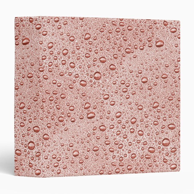 Peach orange water droplets binder (Front/Spine)
