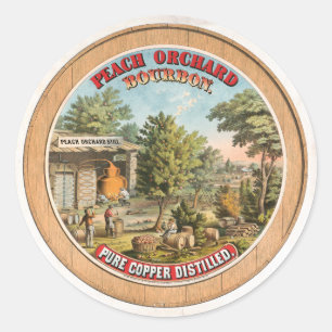 Peach Orchard Bourbon Toujours Étiquette Vintage