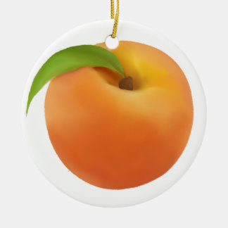Peach Ornament