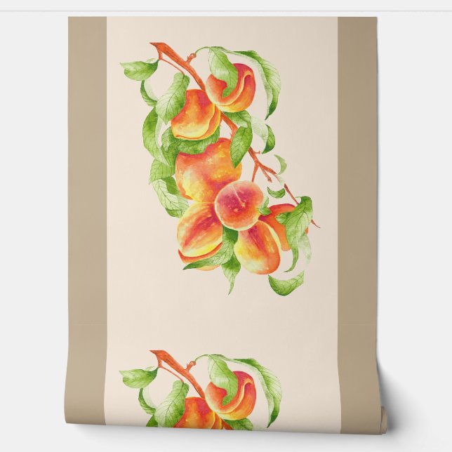 'Peach Paradise' on a  Wallpaper (Unrolling)