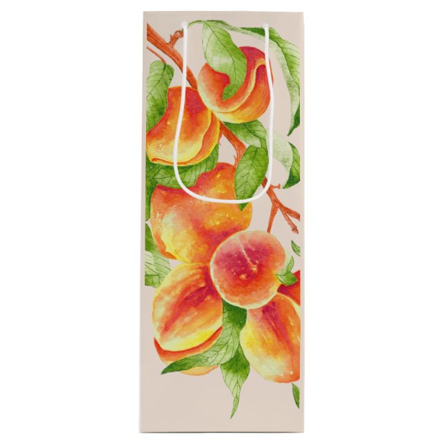 'Peach Paradise' sur un sac cadeau (Devant)