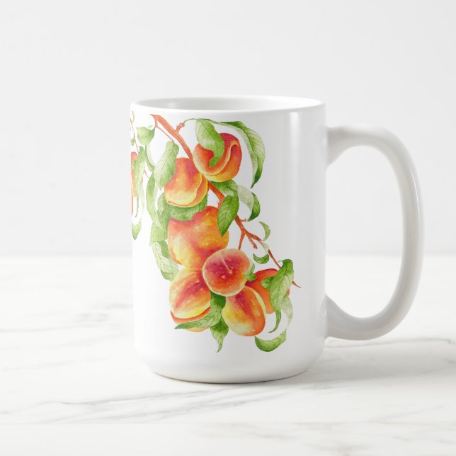 'Peach Paradise' sur une Mug classique (Droite)