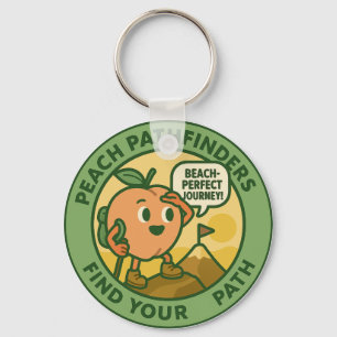 Peach Pathfinders Find Your Path Keychain