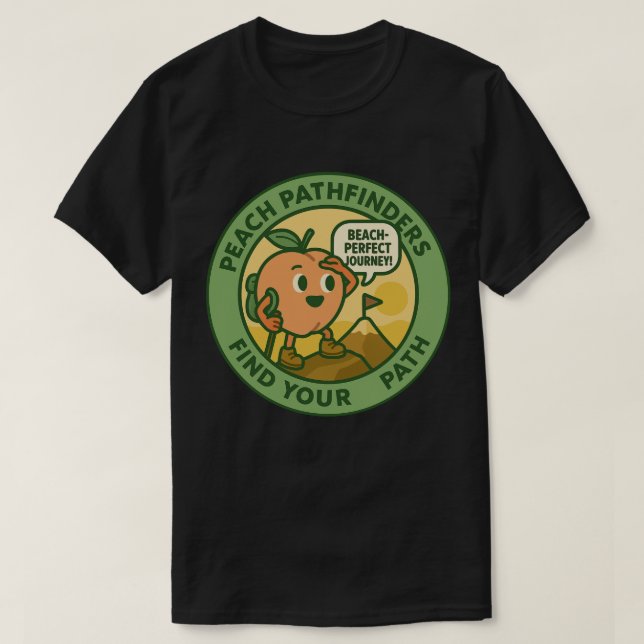Peach Pathfinders Find Your Path T-Shirt (Design Front)