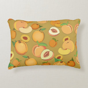 Peach Pattern 2 Accent Pillow